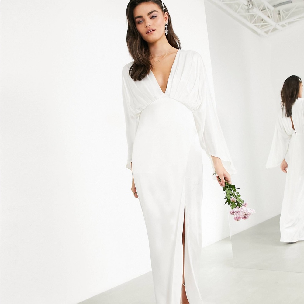 White Kimono Dress